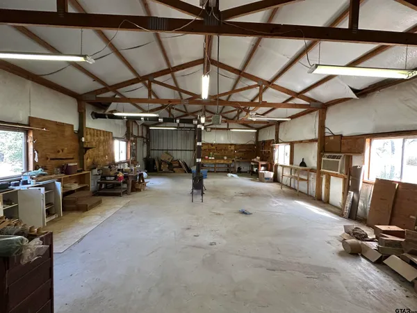 a view of outdoor space yard and garage