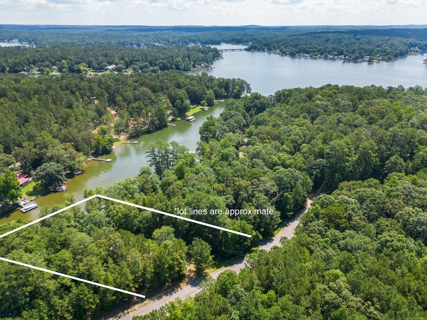 a view of a lake from a balcony