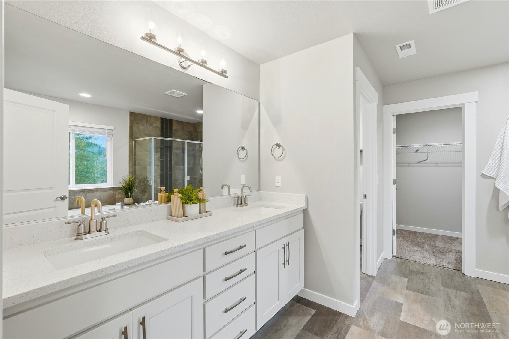 37311 142nd Place Southeast Sultan, WA 98294 - Photo 23 of 35 a bathroom with double sink and a mirror