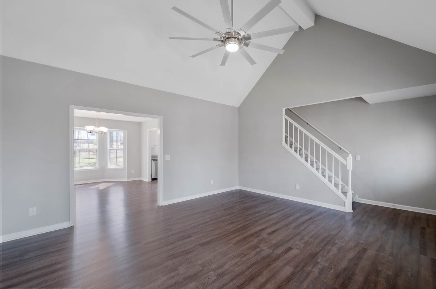 1004 Edwin Road Dickson, TN 37055 - Photo 8 of 36 a view of an empty room with wooden floor and a window