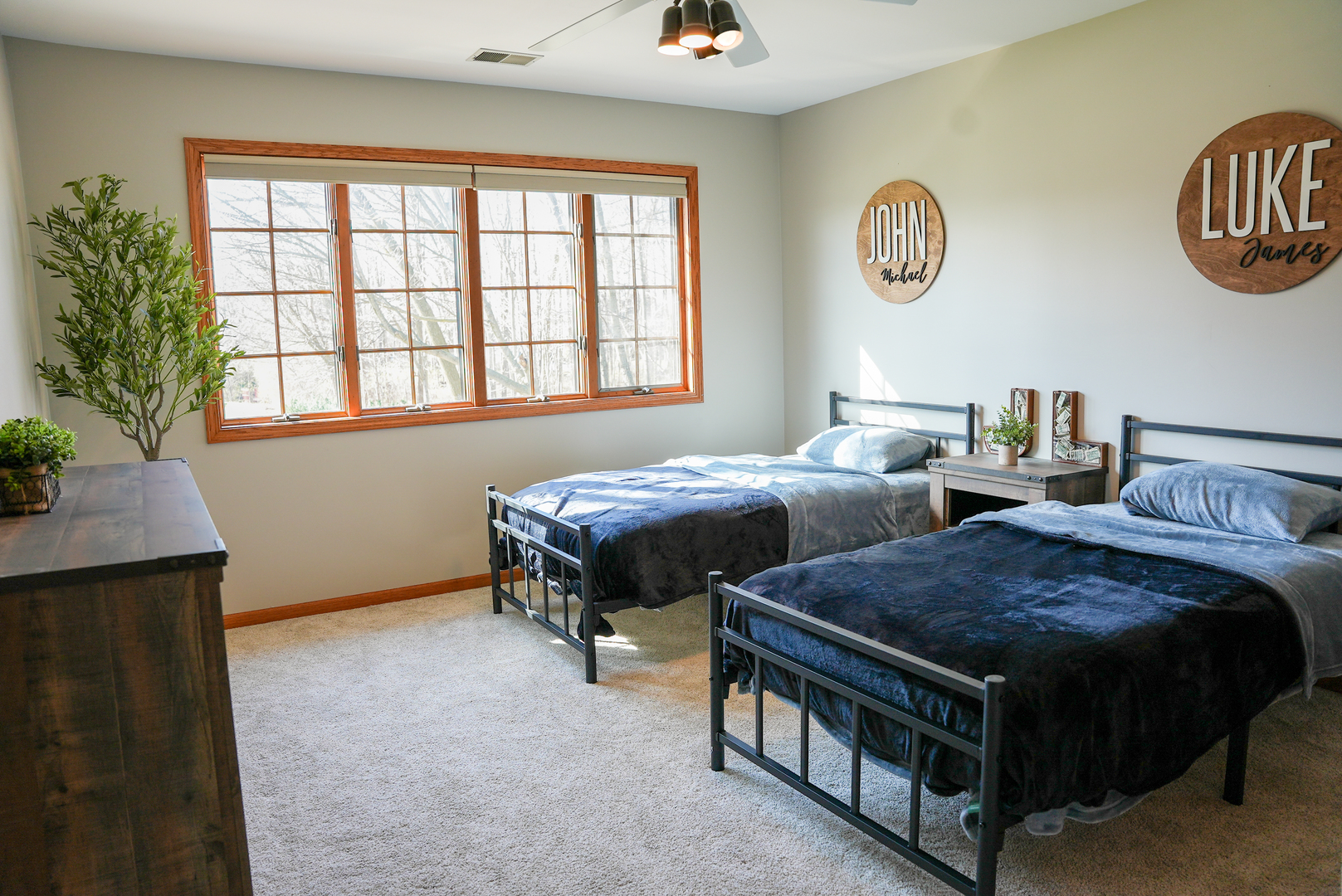 19410 Timber Drive North Elwood, IL 60421 - Photo 18 of 26 a bedroom with two beds and a window