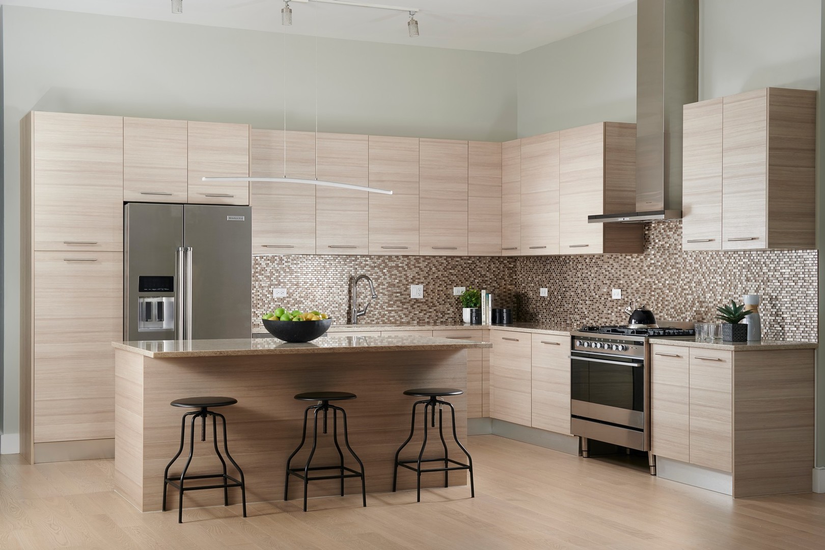 1100 West Adams Street, Unit 2N Chicago, IL 60607 - Photo 2 of 23 a kitchen with stainless steel appliances a sink a stove and cabinets