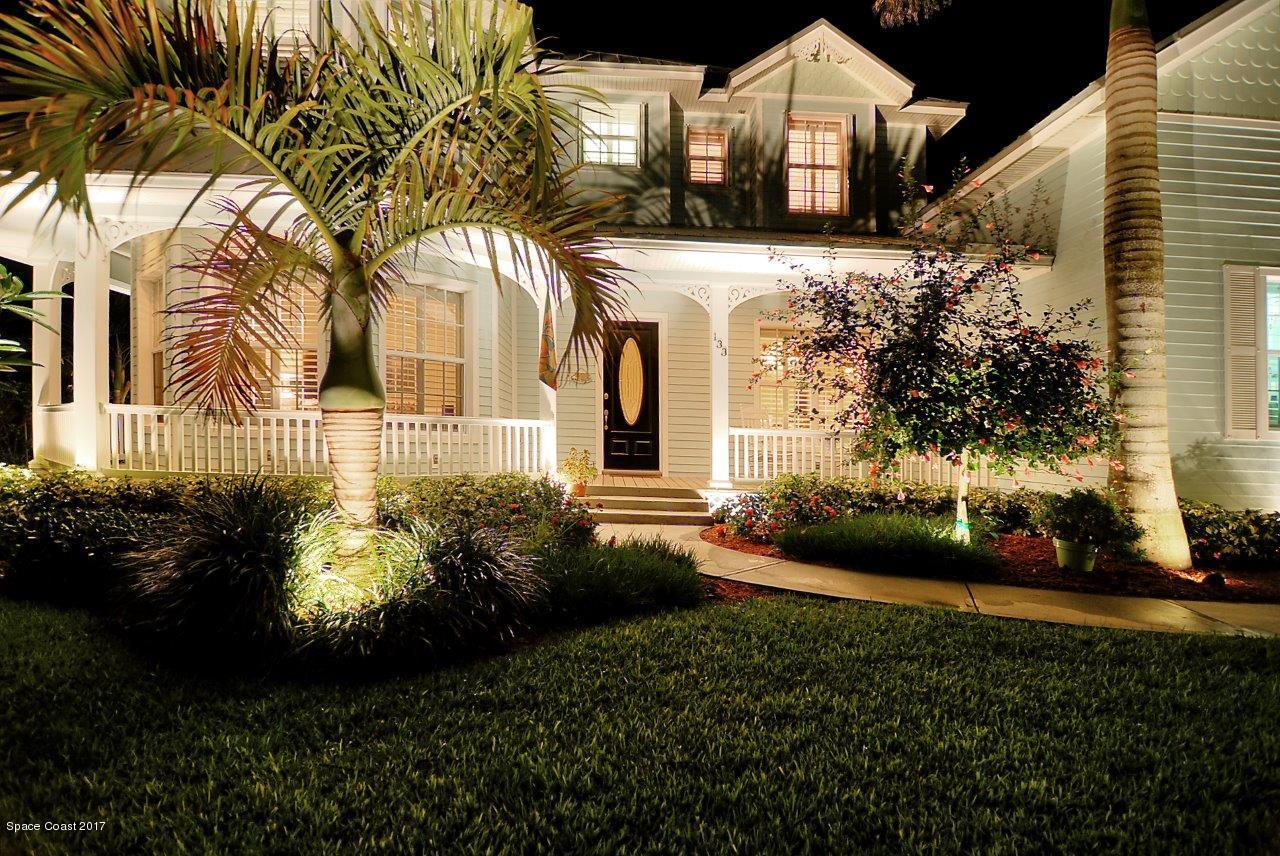 133 Windemere Place Melbourne Beach, FL 32951 - Photo 24 of 32 Night Lighting