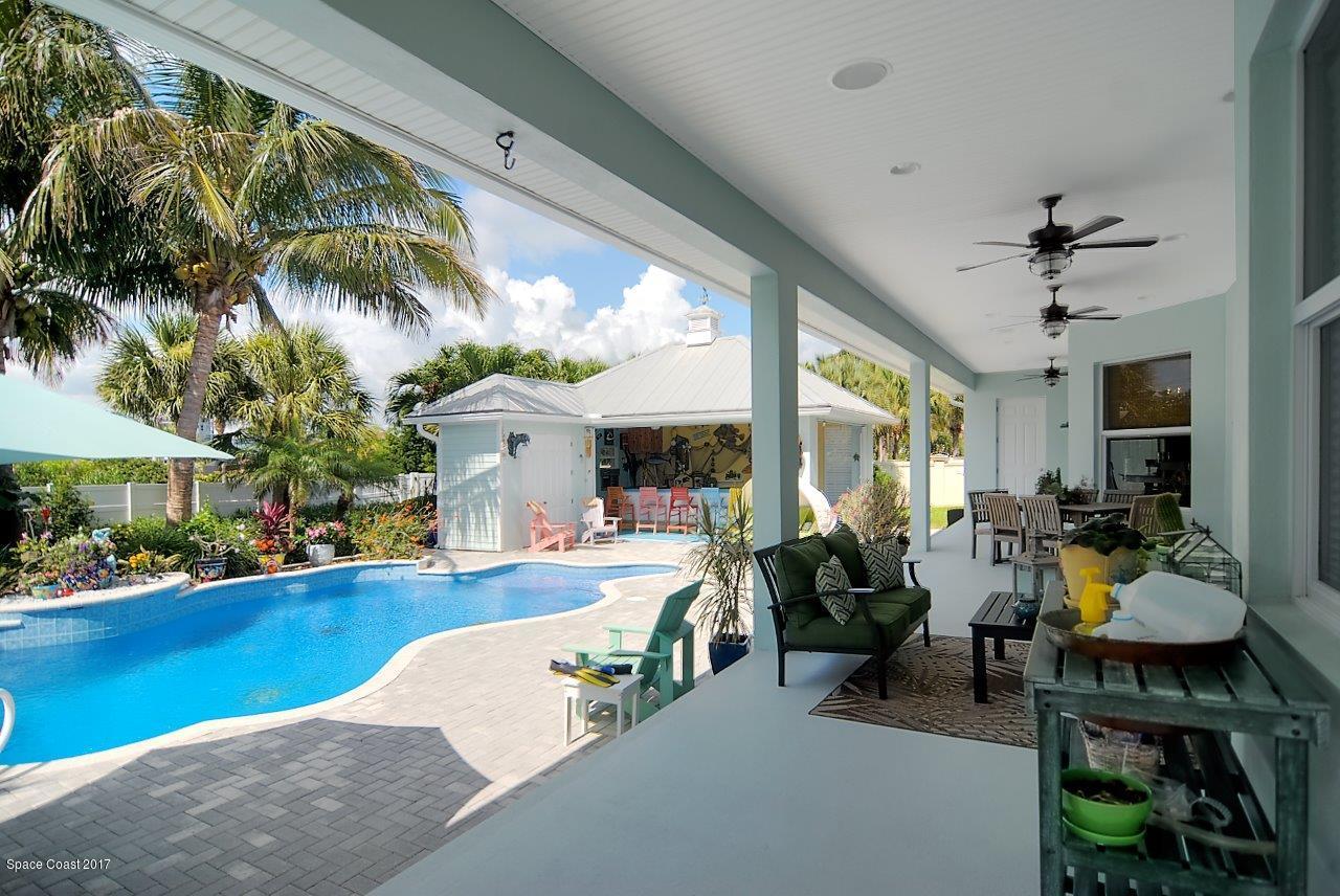 133 Windemere Place Melbourne Beach, FL 32951 - Photo 25 of 32 Porch and Pool