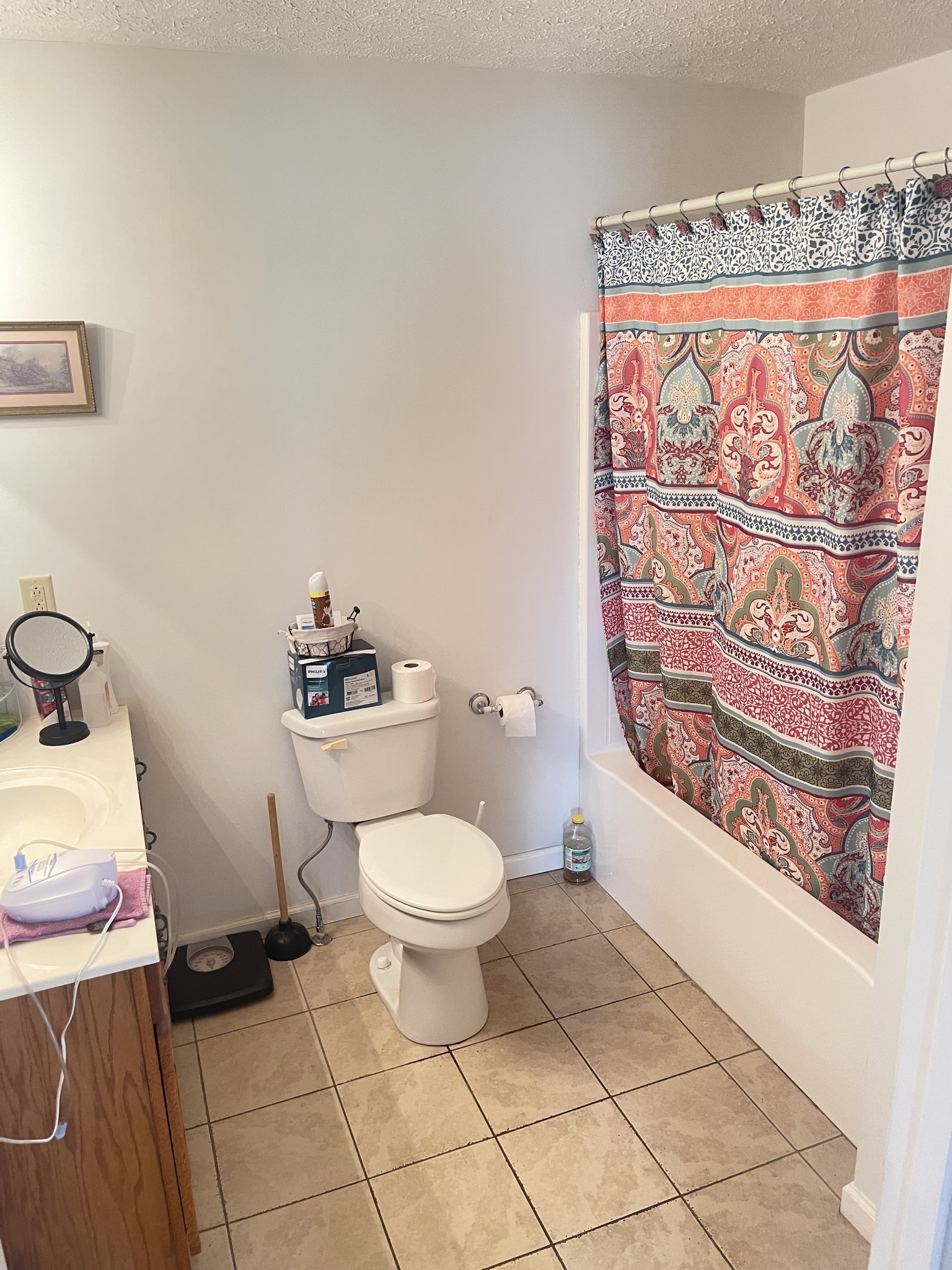 487 North Scenic Road Monteagle, TN 37356 - Photo 14 of 31 a bathroom with a toilet and a shower curtain
