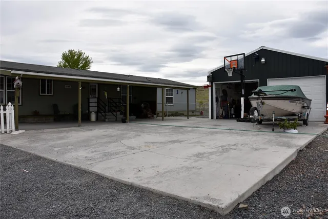 a view of a car garage
