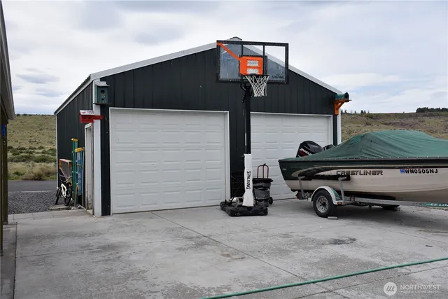 a car parked in front of a house