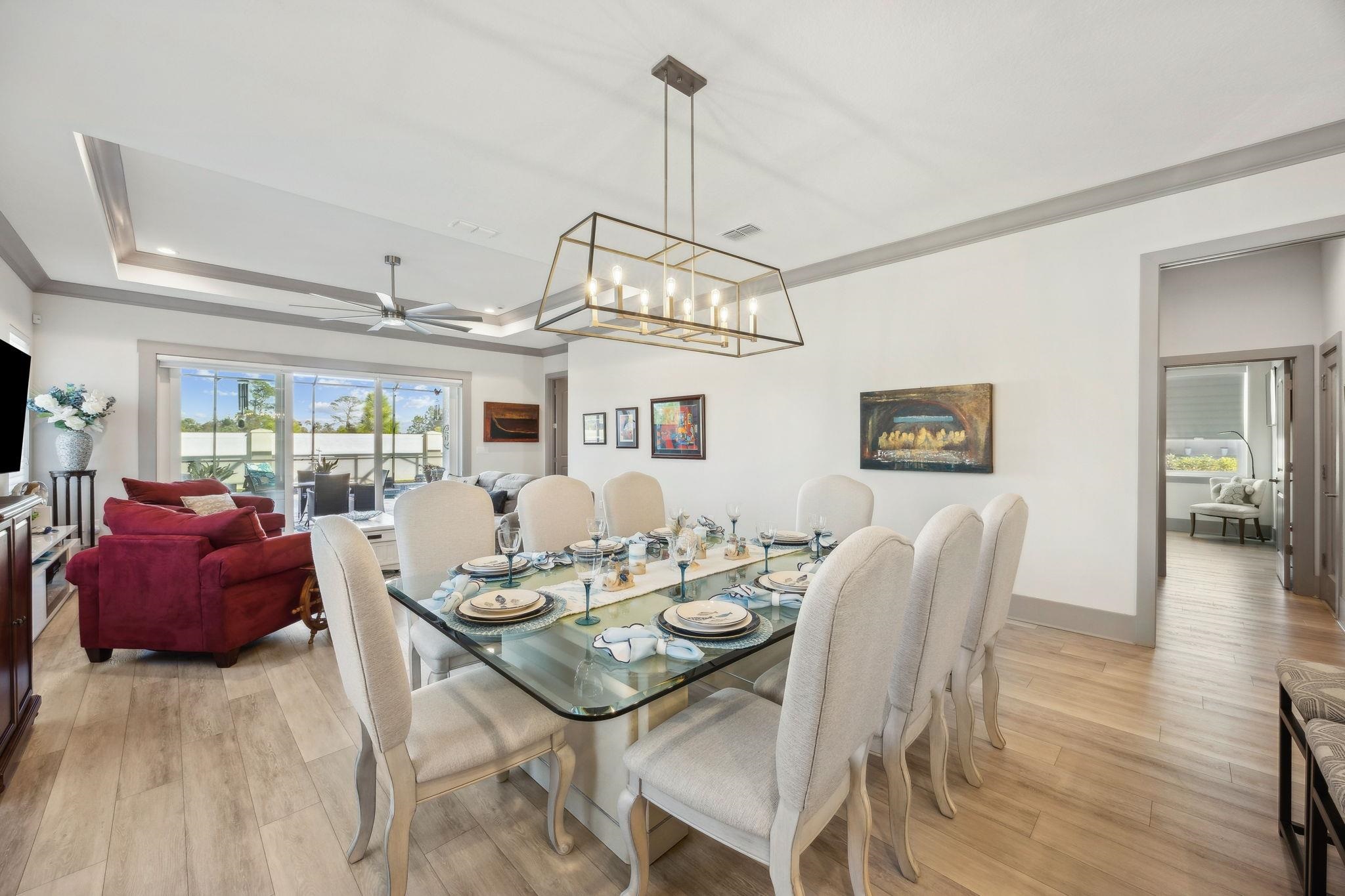 18 Rio Vista Drive Palm Coast, FL 32137 - Photo 20 of 73 a view of a dining room with furniture window and wooden floor