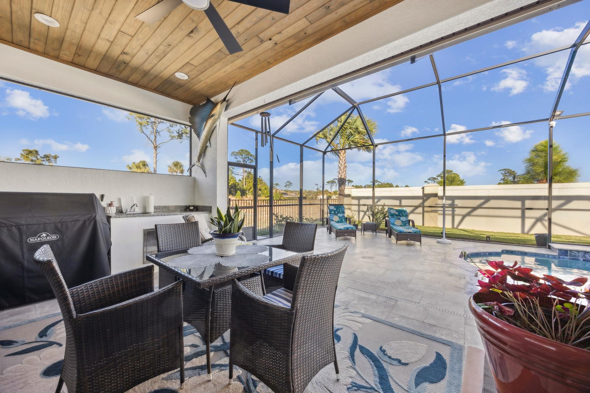 18 Rio Vista Drive Palm Coast, FL 32137 - Photo 29 of 73 a view of a dining room with furniture window and outside view