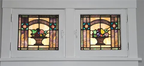 a view of balcony with chairs