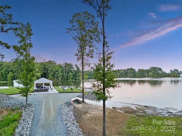 a park view with a lake view