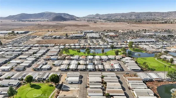 an aerial view of a city with lots of residential buildings