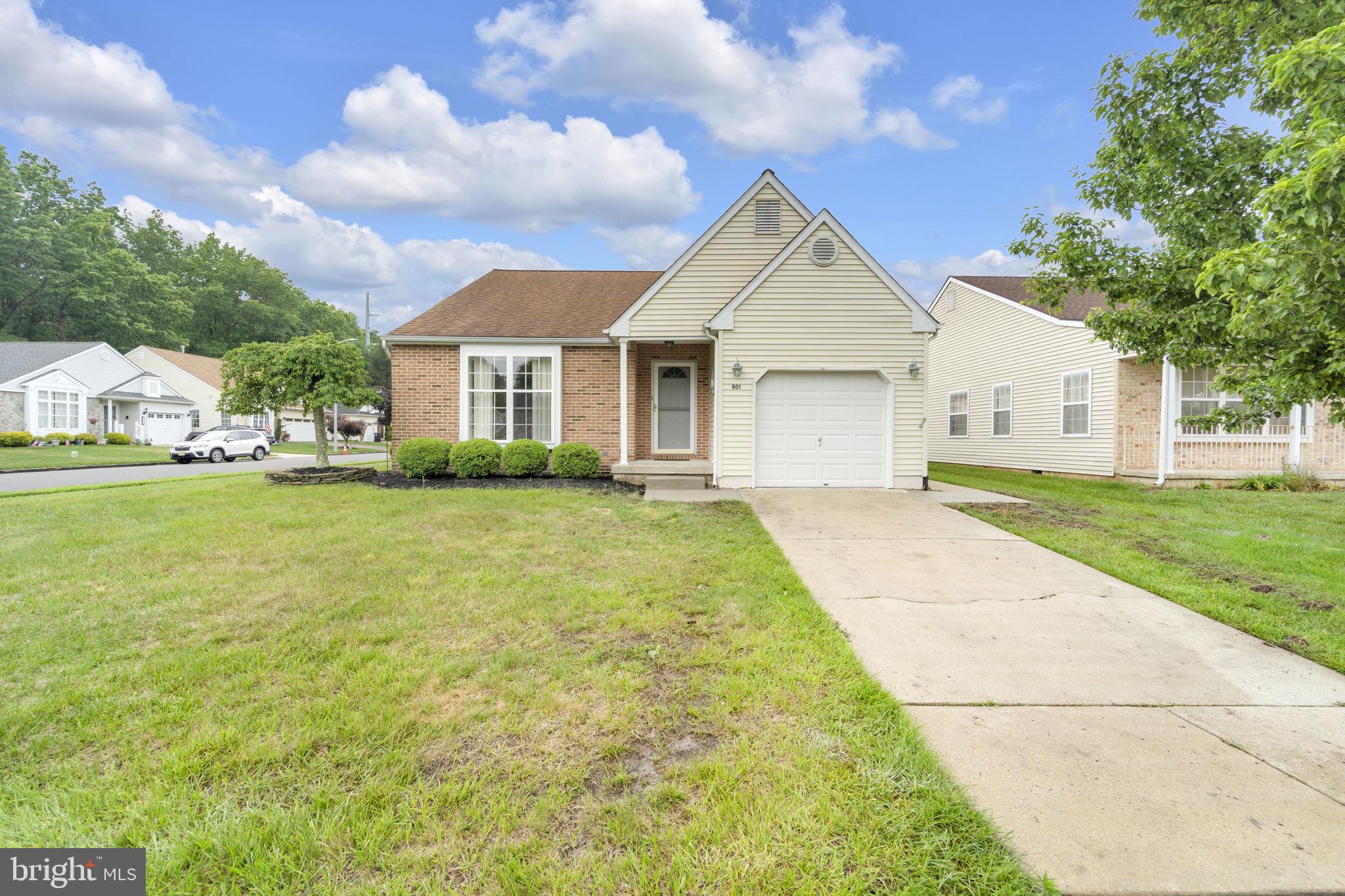 801 Freeport Way Williamstown, NJ 08094 - Photo 29 of 29 a front view of house with yard and green space