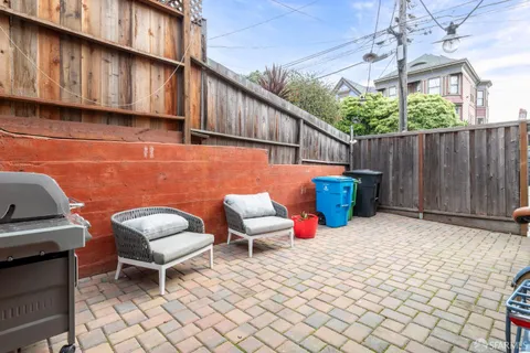 a view of outdoor space with seating