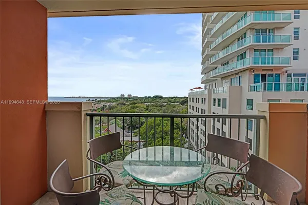 a view of balcony and patio