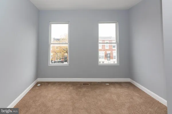 a view of an empty room