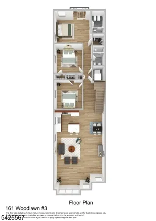 $649,900 | 161 Woodlawn Avenue, Unit 3, Jersey City, NJ 07305