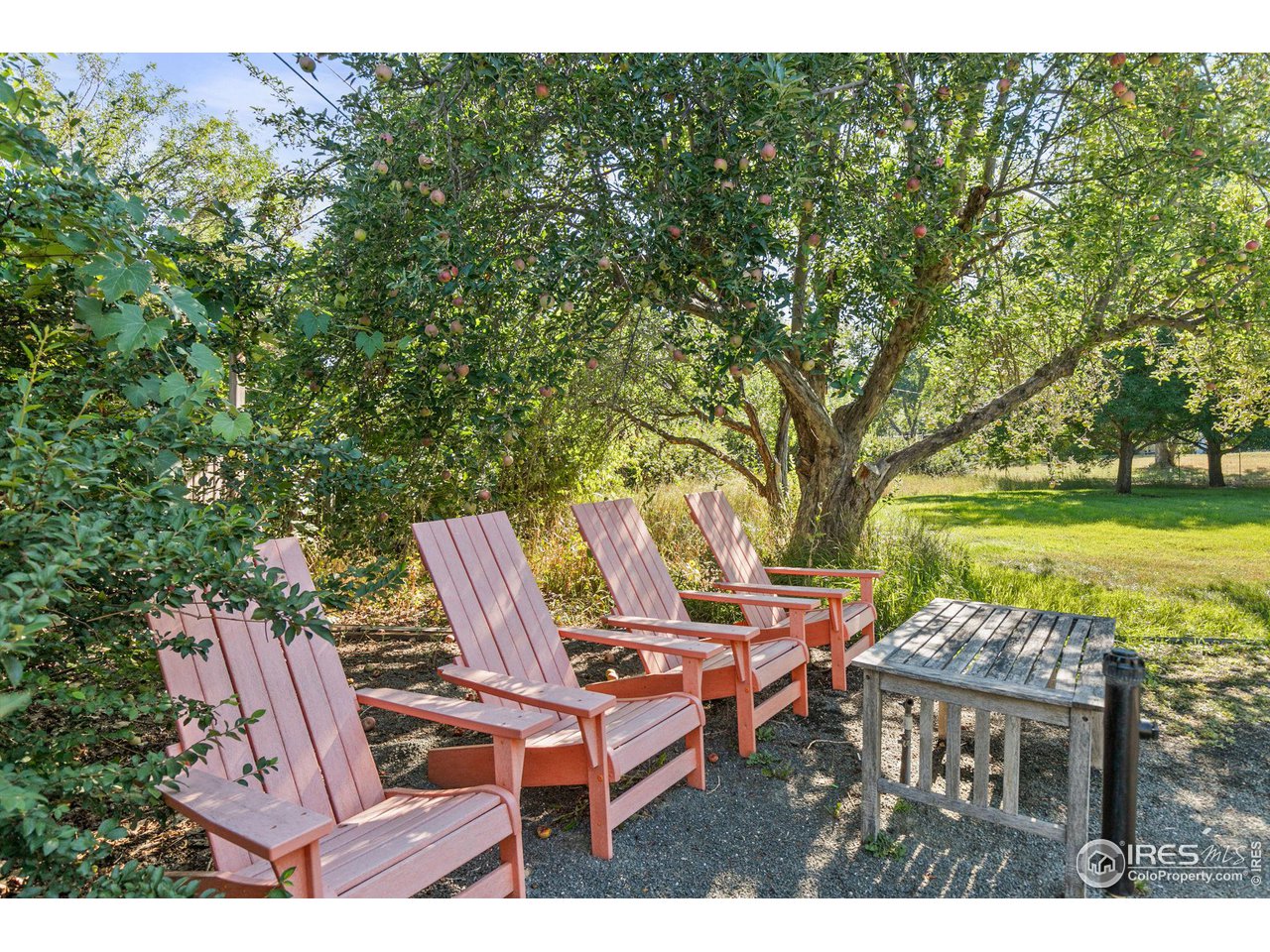 7705 Baseline Road Boulder, CO 80303 - Photo 39 of 40 a backyard of a house with table and chairs