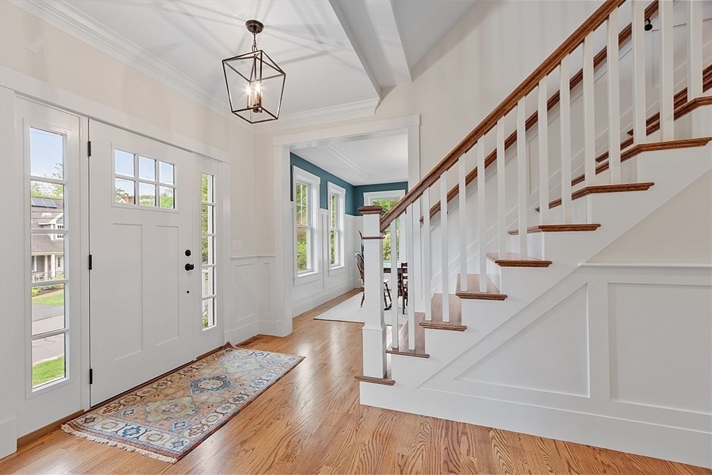 63 Thornton Road Needham, MA 02492 - Photo 4 of 41 a view of entryway and hall with wooden floor