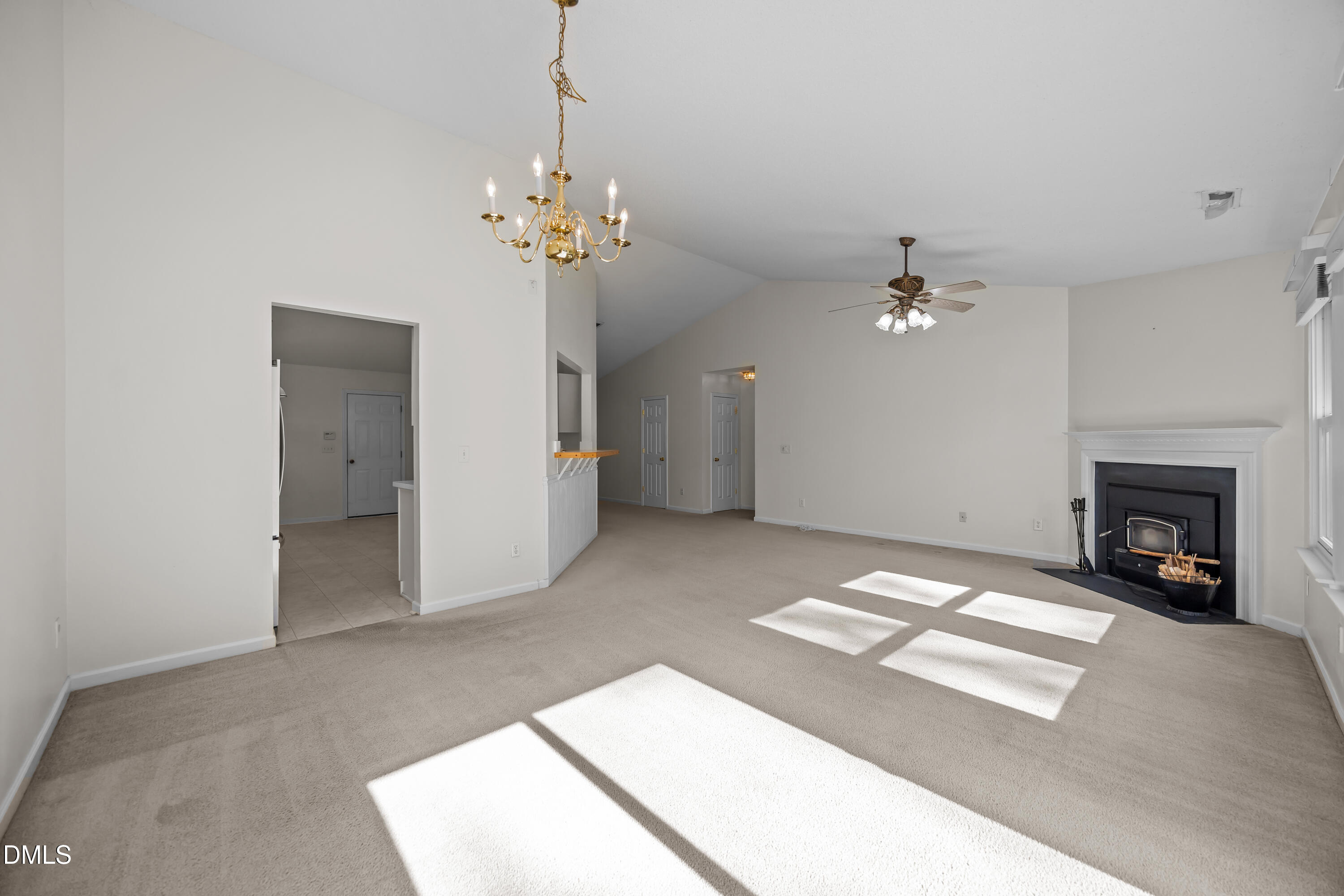 7604 Brighton Village Drive Raleigh, NC 27616 - Photo 7 of 30 a view of a livingroom with a fireplace