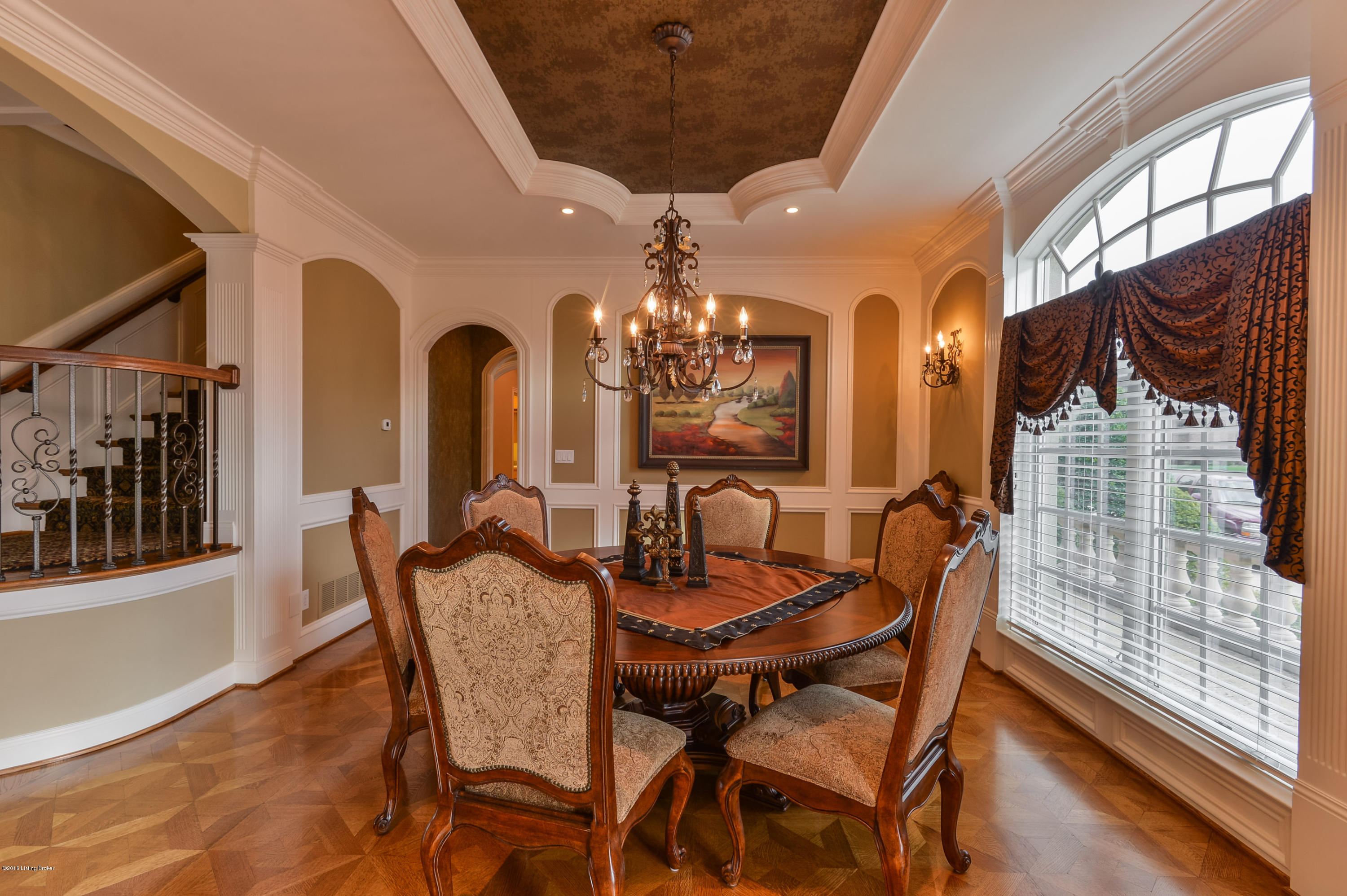 5408 Farm Ridge Lane Prospect, KY 40059 - Photo 5 of 62 Dining room with lovely ceiling and trim detail