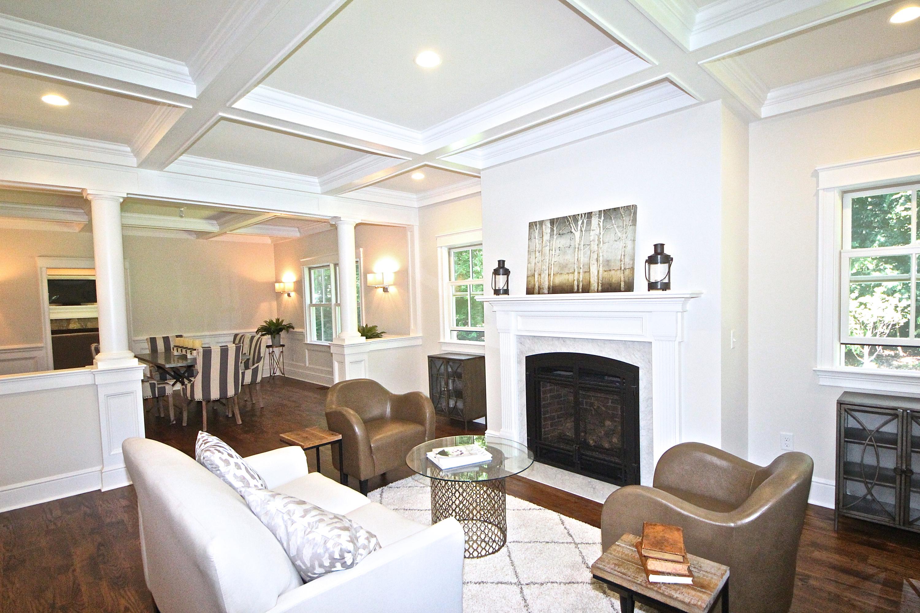38 Old Parish Road Darien, CT 06820 - Photo 3 of 31 a living room with furniture and a fireplace