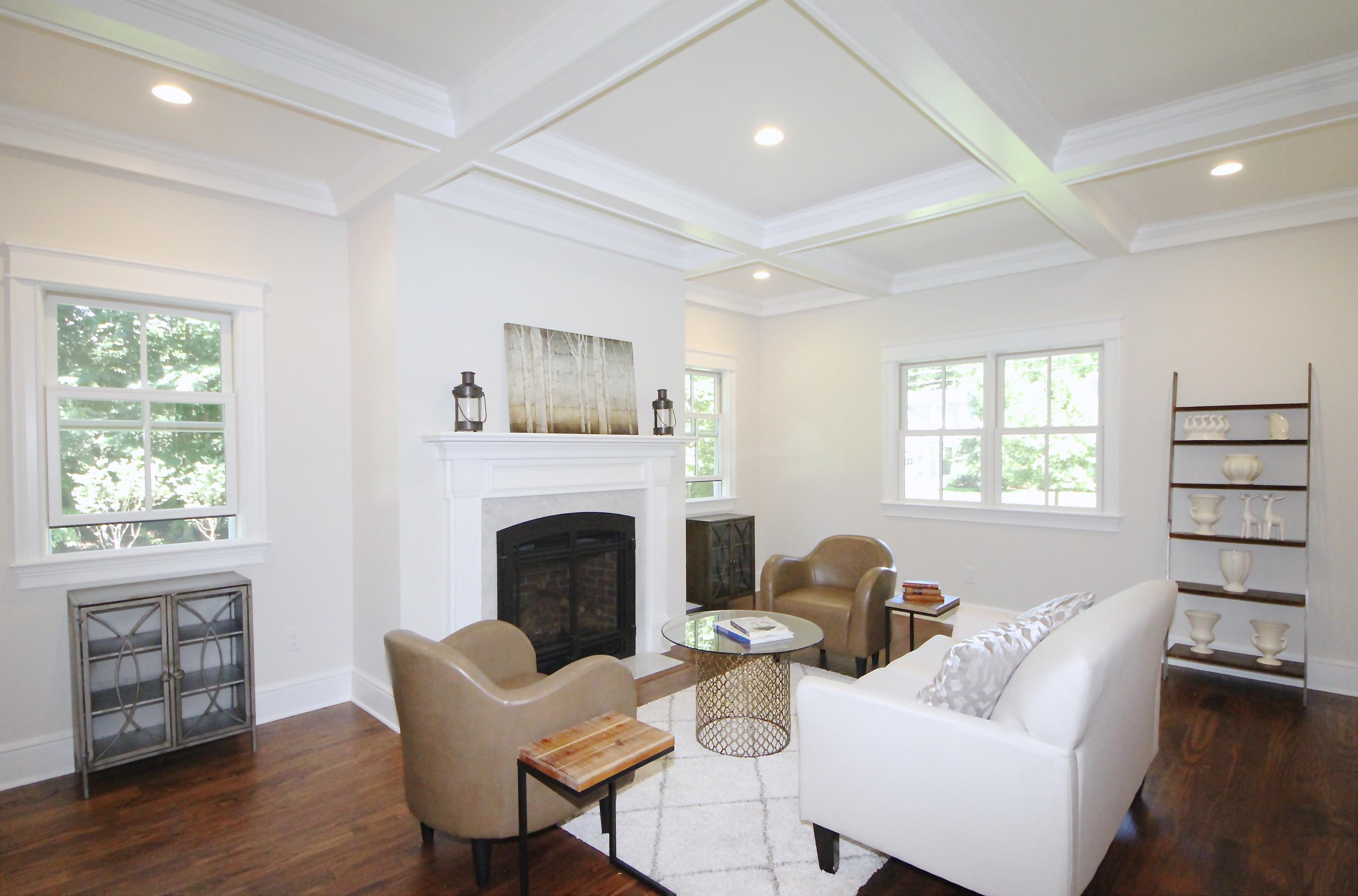 38 Old Parish Road Darien, CT 06820 - Photo 4 of 31 a living room with furniture a window and a fireplace