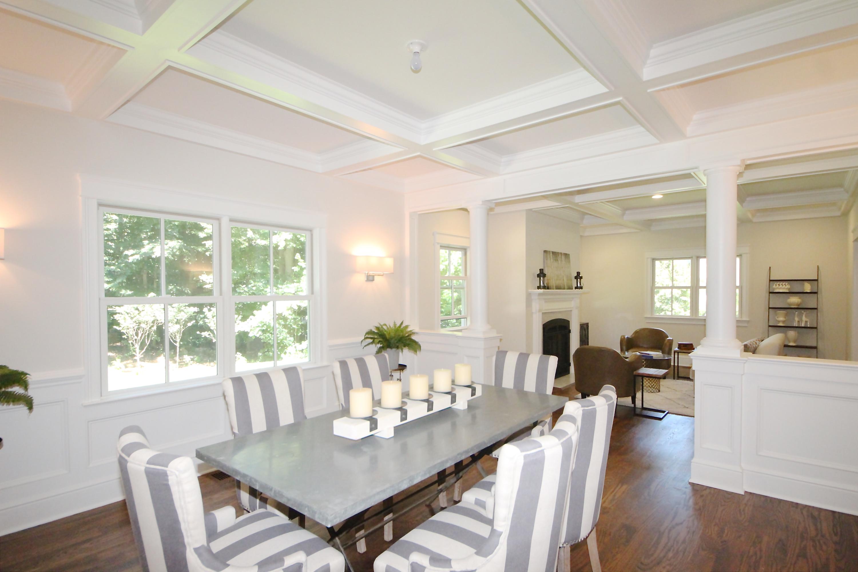 38 Old Parish Road Darien, CT 06820 - Photo 6 of 31 a view of a dining room with furniture window and wooden floor
