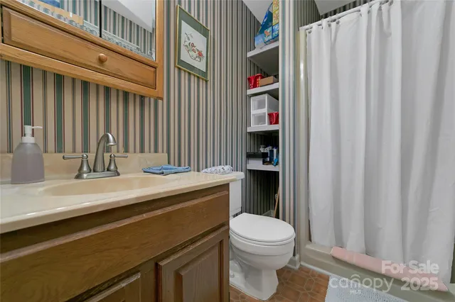 a bathroom with a sink and a toilet