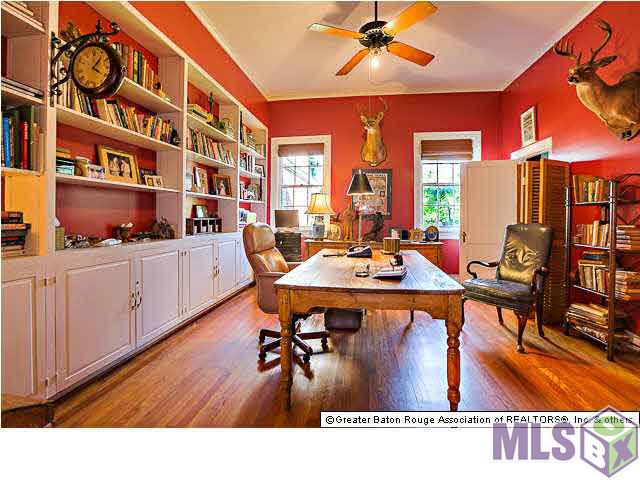 4150 Perkins Road Baton Rouge, LA 70808 - Photo 15 of 31 Bedroom 2 downstairs is used as an office and has built-ins walk-in closet full bath
