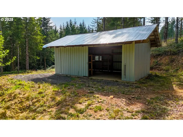 a backyard of a house