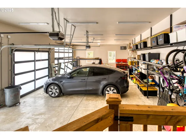 a view of a car garage