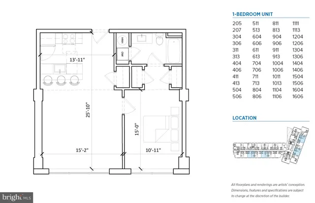 $1,550 | 235 North Christopher Columbus Boulevard, Unit 905, Philadelphia, PA 19106