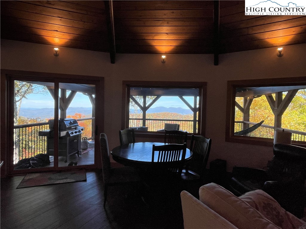 102 Ski Beech Road Beech Mountain, NC 28604 - Photo 12 of 40 a living room with furniture and a large window