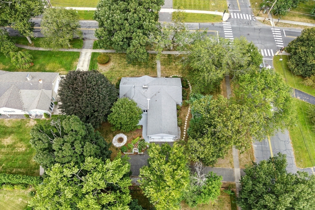 925 Williams Street Longmeadow, MA 01106 - Photo 37 of 38 an aerial view of a house with a yard and large trees
