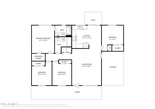 a view of an empty room with a fireplace