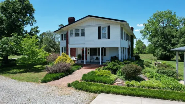 a aerial view of a house