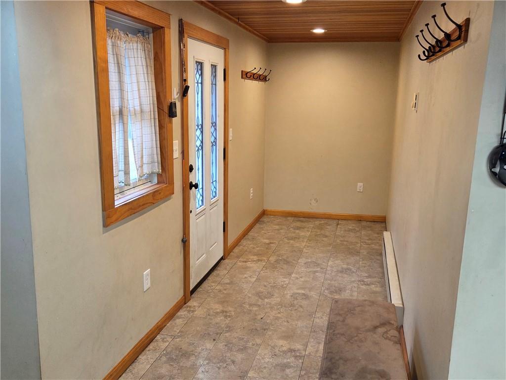 1930 Branchton Road Hilliards, PA 16040 - Photo 9 of 27 a view of a hallway with wooden shelves