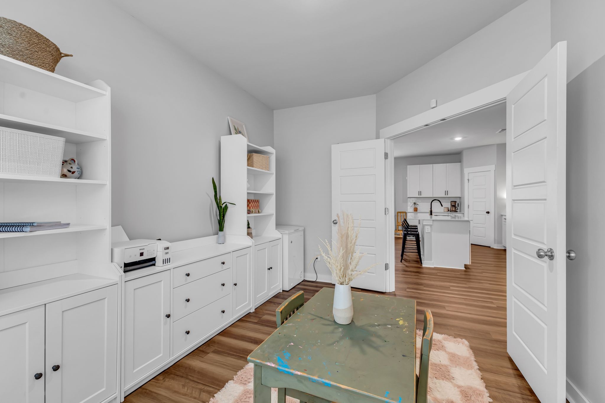 417 Irwin Way Spring Hill, TN 37174 - Photo 25 of 43 a large white kitchen with cabinets