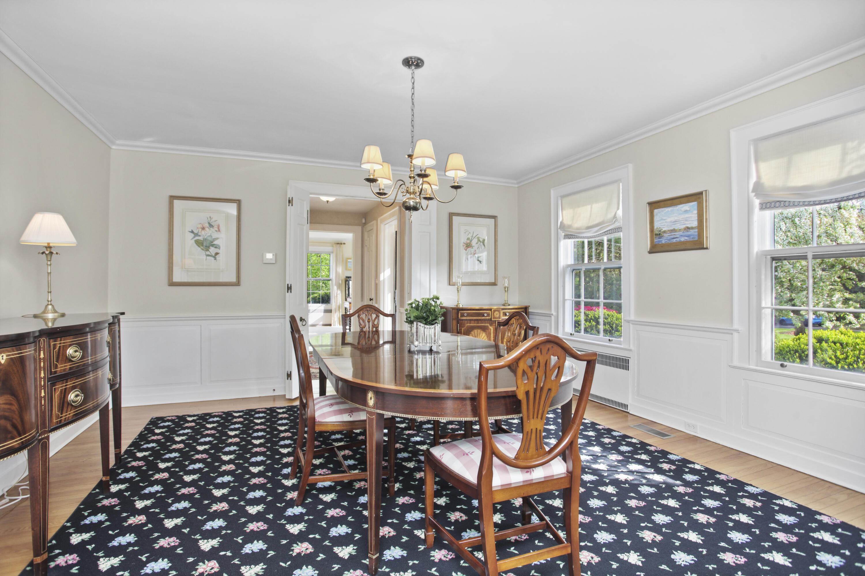 40 Birch Road Darien, CT 06820 - Photo 14 of 40 a view of a dining room with furniture and window