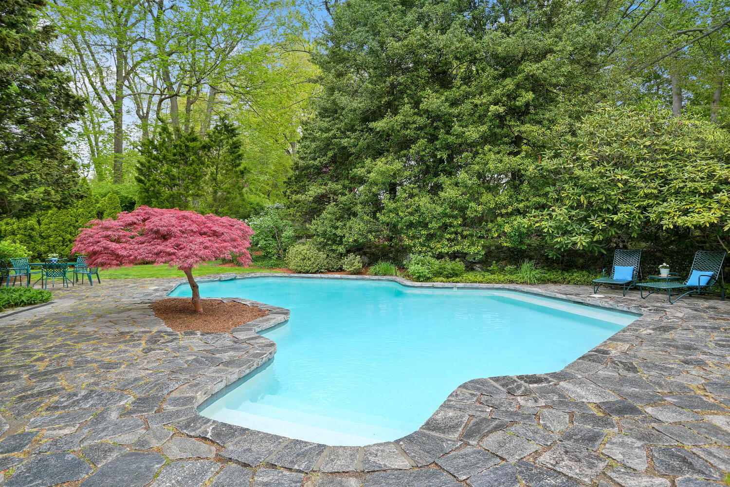 40 Birch Road Darien, CT 06820 - Photo 6 of 40 a view of a swimming pool with an outdoor space