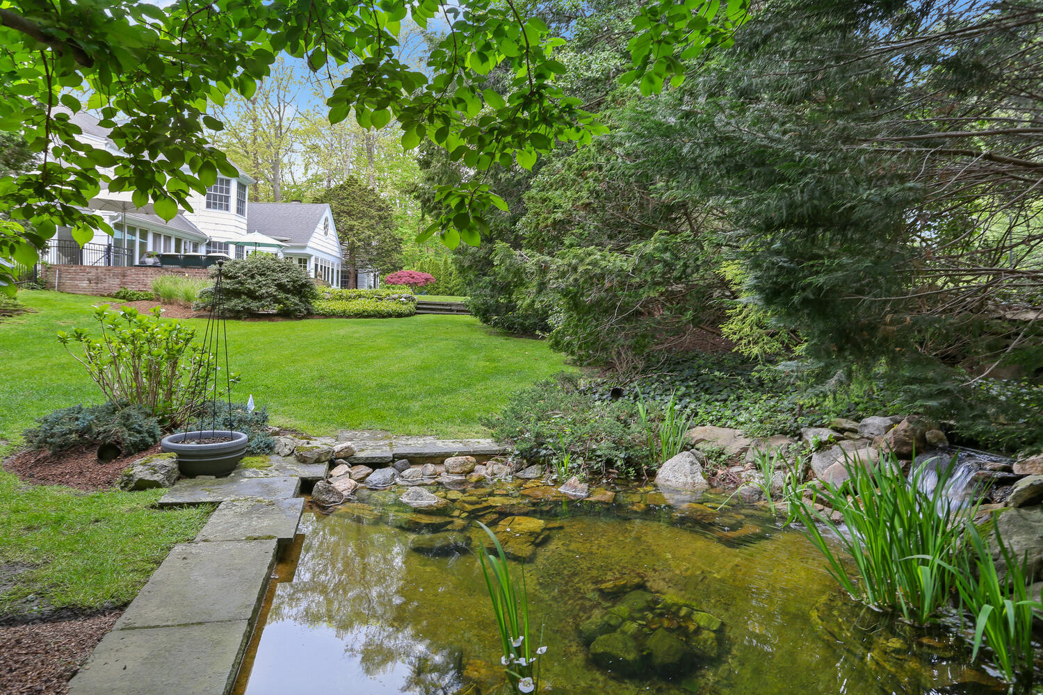 40 Birch Road Darien, CT 06820 - Photo 8 of 40 a view of yard with green space