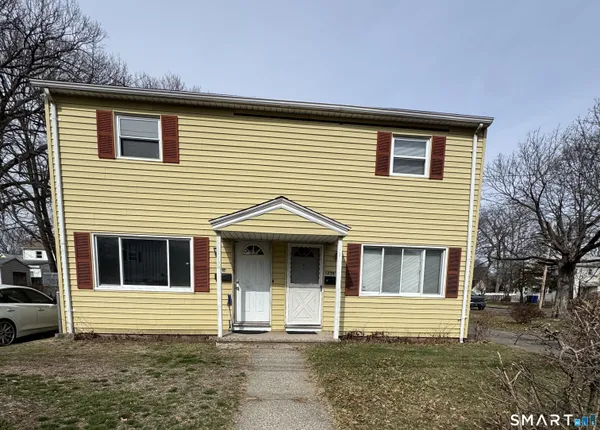 a front view of a house
