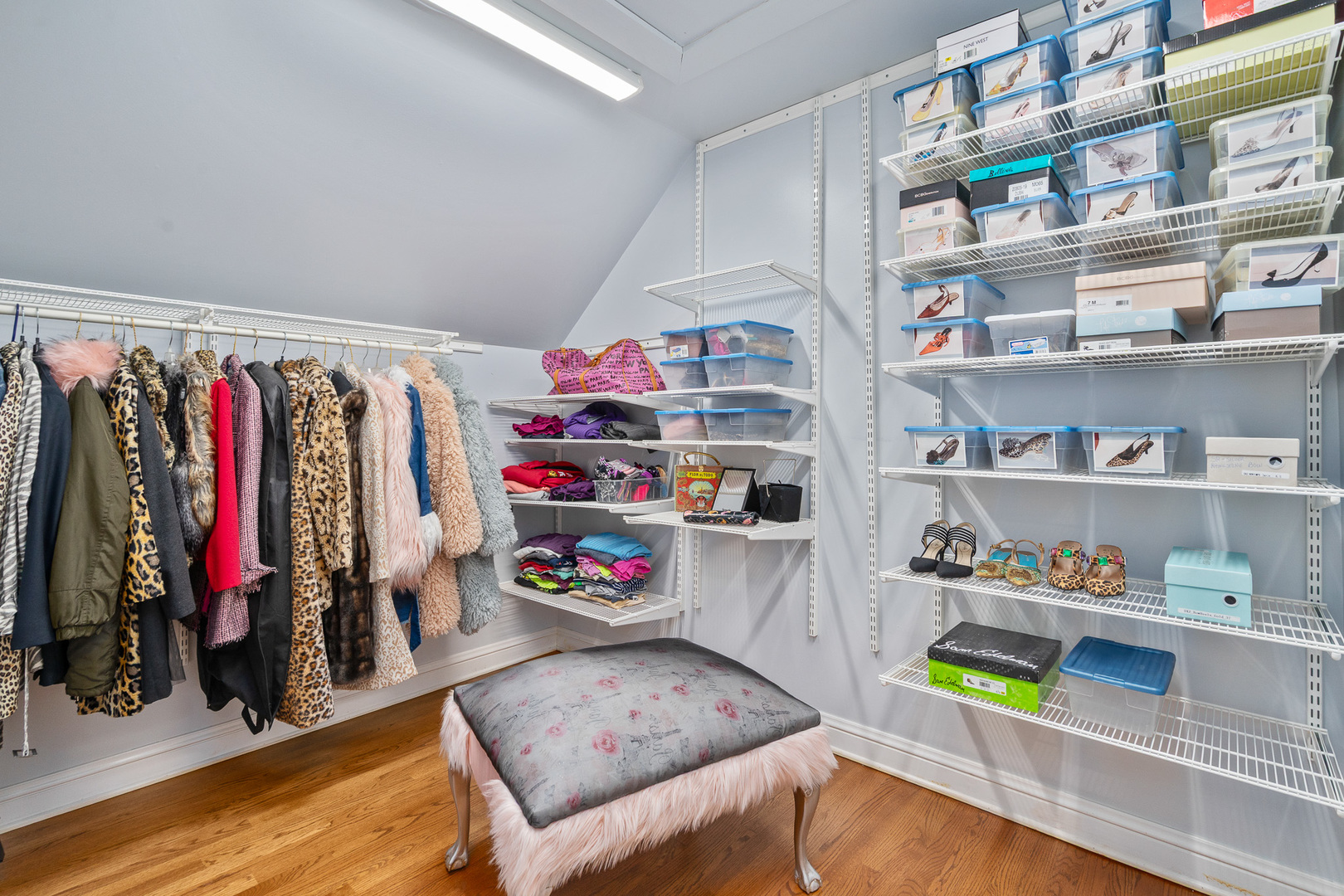 19427 Hunter Trail Mokena, IL 60448 - Photo 33 of 72 a view of walk in closet with clothes and shoes