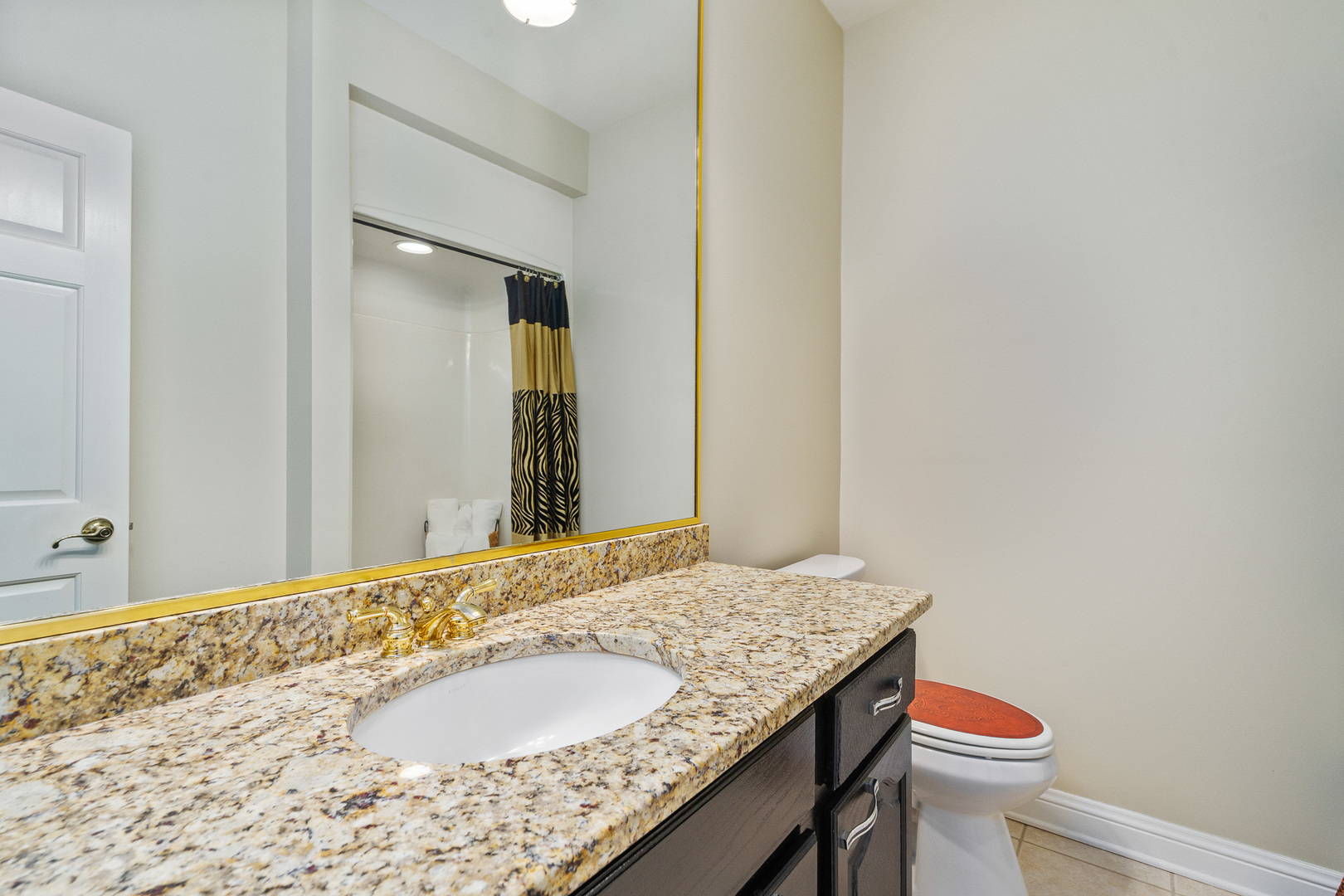 19427 Hunter Trail Mokena, IL 60448 - Photo 58 of 72 a bathroom with a granite countertop sink and a mirror