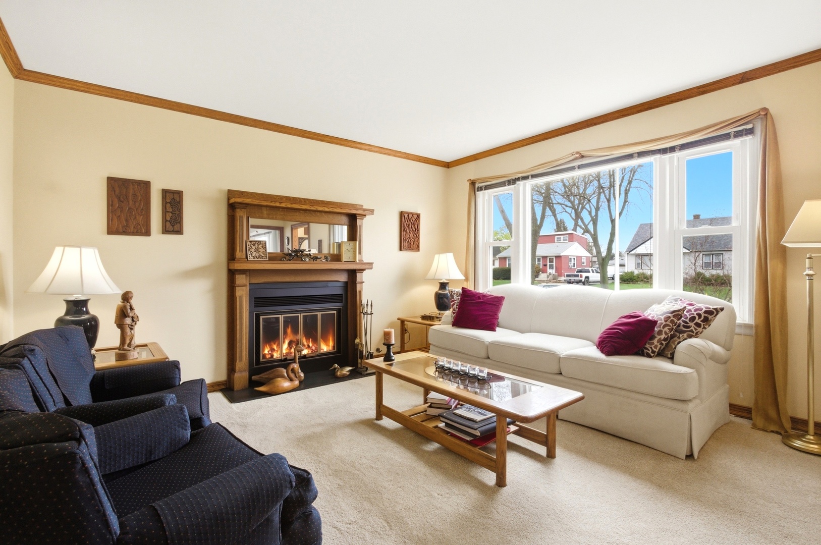 221 South Michigan Avenue Addison, IL 60101 - Photo 3 of 25 a living room with furniture fireplace and a large window