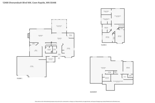 $575,000 | 12400 Shenandoah Boulevard Northwest, Coon Rapids, MN 55448