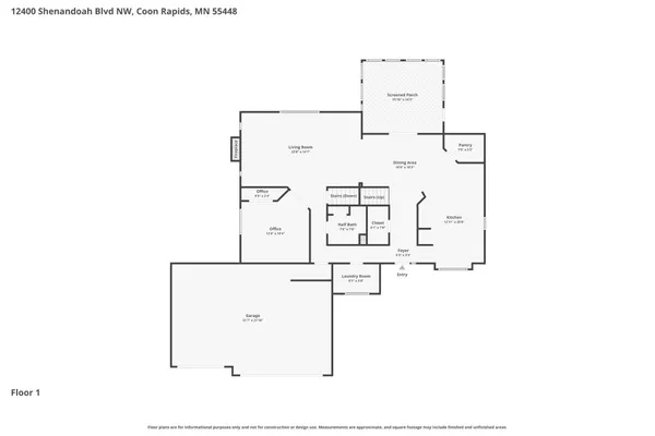 $575,000 | 12400 Shenandoah Boulevard Northwest, Coon Rapids, MN 55448