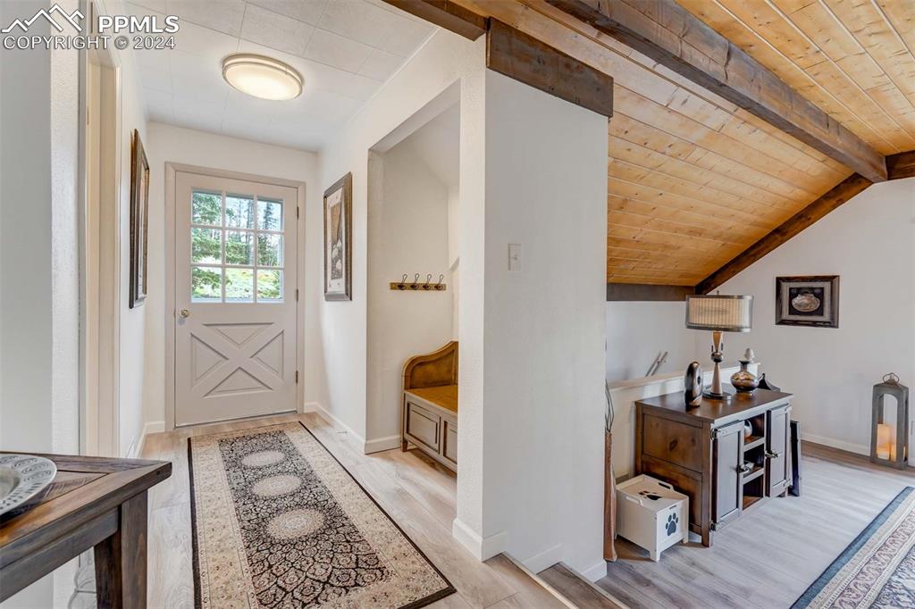1699 Spring Valley Drive Divide, CO 80814 - Photo 20 of 44 a view of an entryway with wooden floor