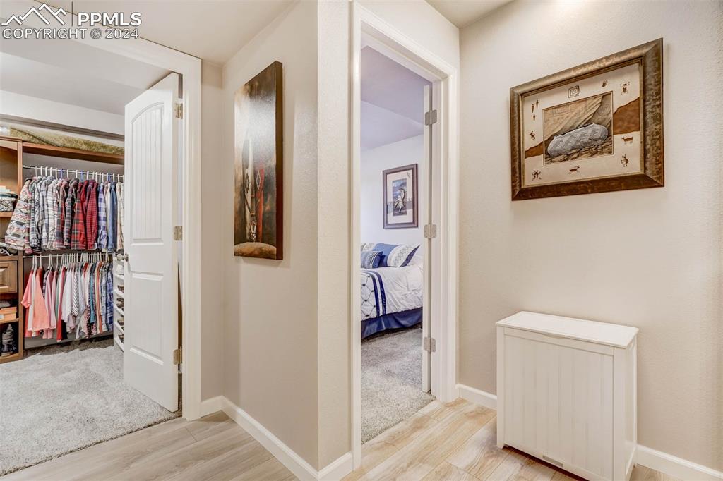 1699 Spring Valley Drive Divide, CO 80814 - Photo 28 of 44 a view of a hallway with bathroom and front door